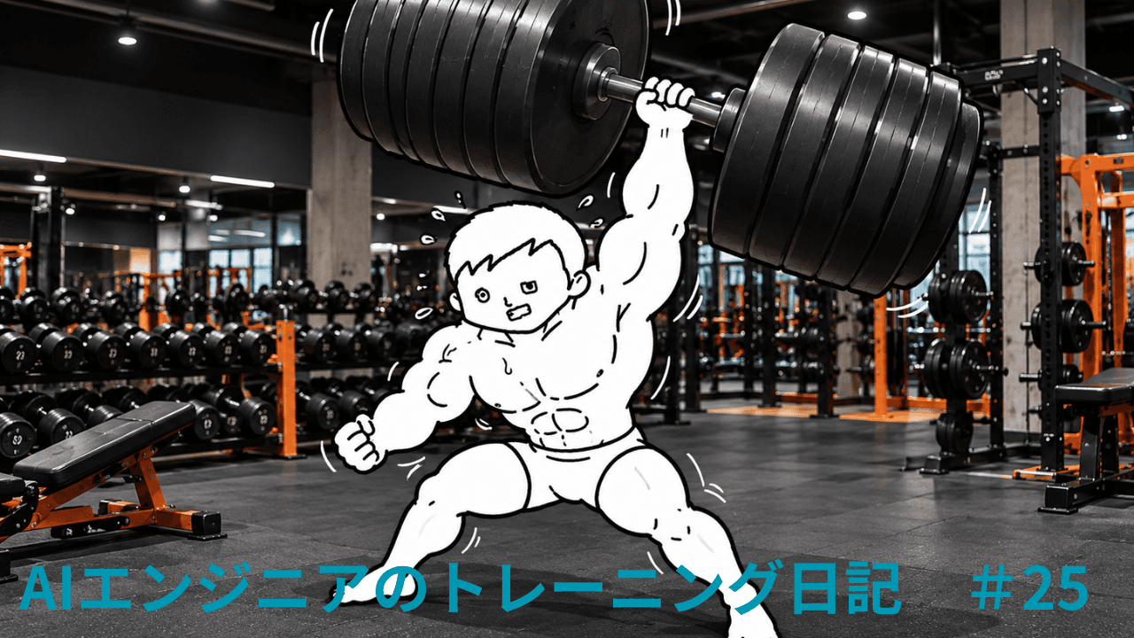 AIエンジニアのトレーニング日記 #25