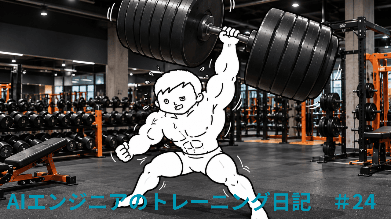 AIエンジニアのトレーニング日記 #24