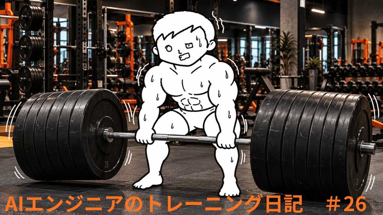 AIエンジニアのトレーニング日記 #26